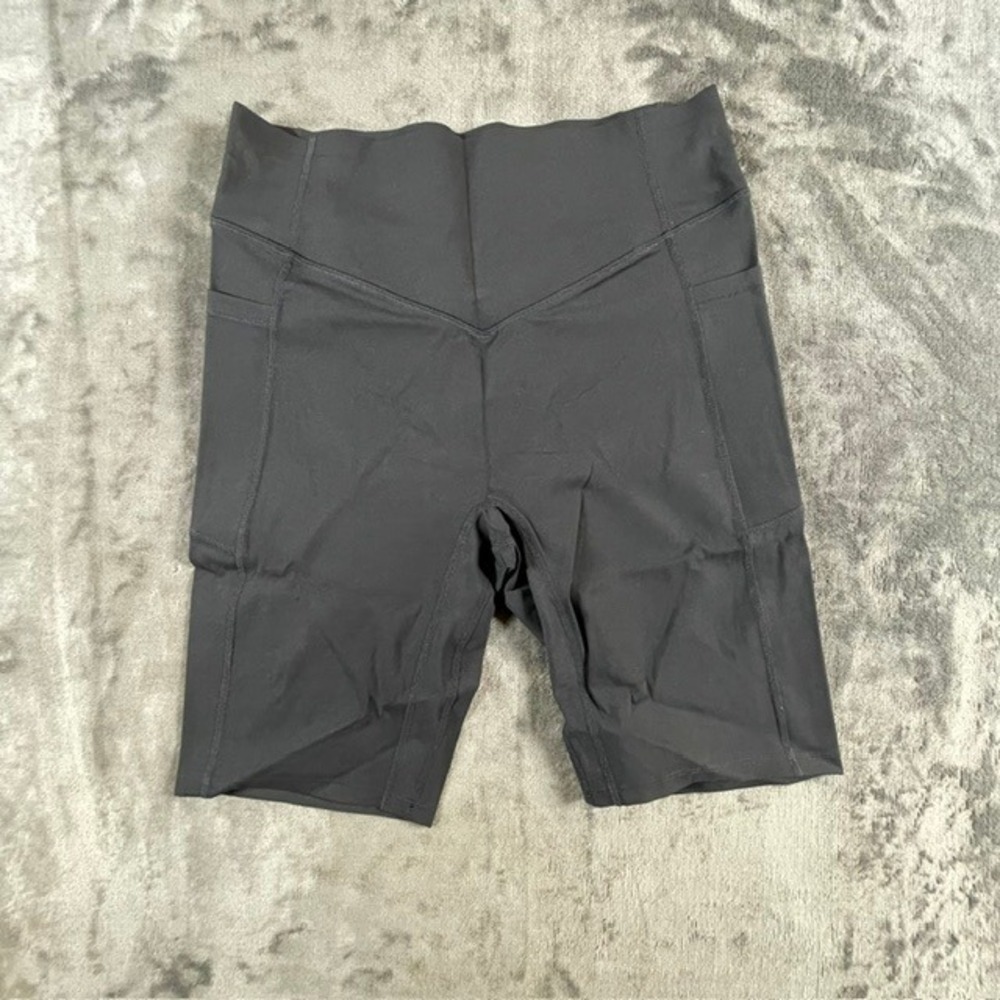 Halara UltraSculpt High Waist Scrunch Butt Biker Shorts Black Large 9in